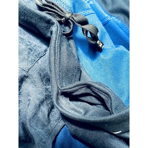 Nike Dri-Fit Navy Royal Blue Jacquard 2 in 1 Running Shorts Size S - Picture 6 of 6